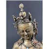 Image 2 : The Goddess Tara, Antique Indian Bronze Sculpture, Damaged Arm 57T