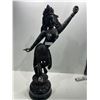 Image 1 : Antique Dancing Goddess Parvati Ji Wooden Hindu Sculpture 34T