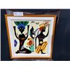 Image 1 : African Ceramic Tile Art 14.5L x 14.5W