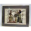 Image 1 : Egyptian Reproduction Painting On Papyrus. 28.25W x 22.5L