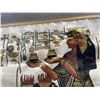 Image 2 : Egyptian Reproduction Painting On Papyrus. 28.25W x 22.5L