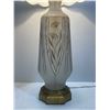 Image 3 : Matching Pair Of Etched Guilded Lamps 39H