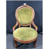 Image 1 : Antique Upholstered Short Legged Pair Of Chairs 39.5H x 23W