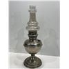 Image 1 : Silver Themed Oil Lamp 19.5H