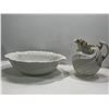 Image 1 : Guilded Water Basin And Jug