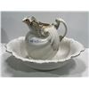 Image 2 : Guilded Water Basin And Jug