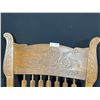 Image 3 : Antique Carved Wooden Rocking Chair 39H x 22W x 20D