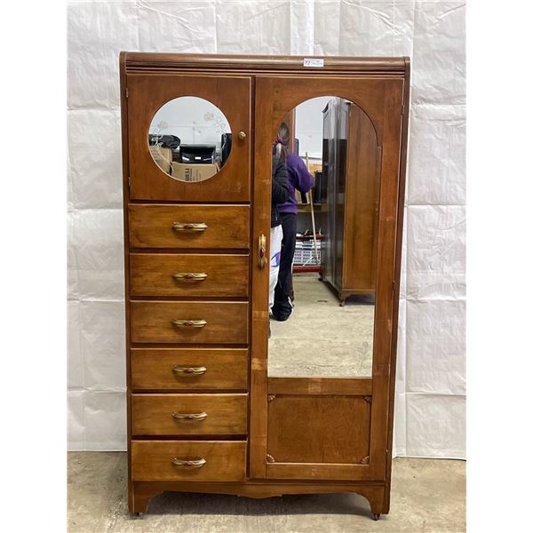 Antique Wooden Wardrobe/Dresser 68 x 13 x 69