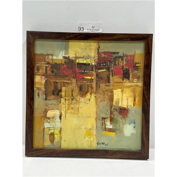 Gurudas Sheroy, Acrylic Abstract Panting, 13.25L x 13.25W