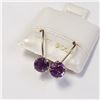 Image 1 : 14K YELLOW GOLD AMETHYST  EARRINGS