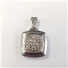 Image 1 : SILVER NATURAL DIAMOND(0.1CT)  PENDANT (WEIGHT 1.58G)