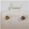 Image 1 : 14K YELLOW GOLD DIAMOND(0.172CT)  EARRINGS