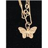 Image 2 : 14K CHAIN (16") WITH 10K BUTTERFLY PENDANT (3.2G TOTAL)