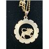 Image 2 : 14K CHAIN (21") WITH 10K LION PENDANT (5.6G TOTAL)