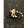 Image 2 : 14K LADIES RING SET WITH ONYX AND DIAMONDS (4.2G)