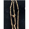 Image 2 : 10K CHAIN (14") WITH 10K PENDANT SET WITH BLUE STONES (3G)