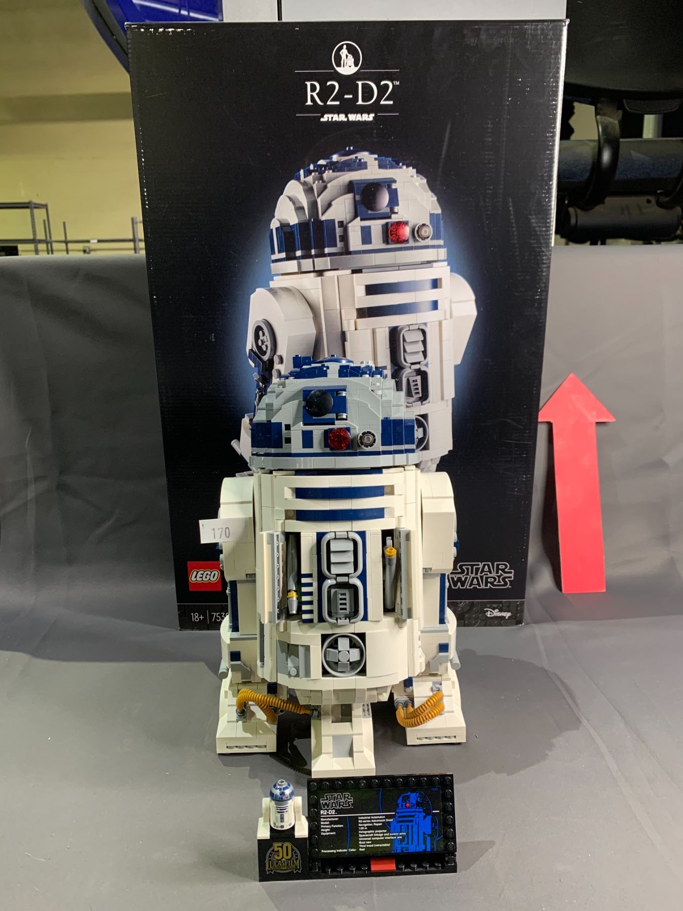 Mit R2 D2 Building LEGO STAR WARS R2-D2 BUILDING SET WITH ORIGINAL BOX 75308 (ASSEMBLED ...