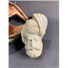 Image 2 : TURKISH MEERSCHAUM CARVED PIPE OF BEARDED MAN WITH HEADDRESS WITH CASE