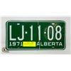 Image 1 : VINTAGE 1971 ALBERTA LICENSE PLATES- SET OF 2