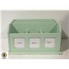 WOODEN TIFFANY BLUE DESK ORGANIZER