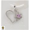 Image 1 : #70-HEATED PINK SAPPHIRE PENDANT