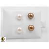 Image 1 : #198-NATURAL AKOYA PEARL EARRINGS 2 PAIR