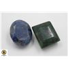 #146- GREEN EMERALD & SAPPHIRE  GEMSTONE 58 CT