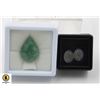 Image 1 : #121-UNHEATD AQAURMARINE 6.35CT ,EMERALD 16.85CT