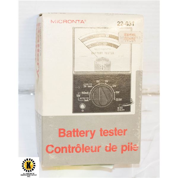 VINTAGE MICRONTA BATTERY TESTER