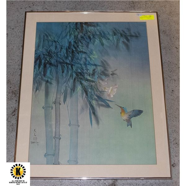 DAVID LEE 1978 HUMMINGBIRD FRAMED