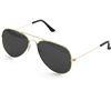 Image 1 : NEW SKELETEEN BLACK AND GOLD AVIATOR STYLE SUN