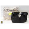 Image 1 : LOT OF 2 NEW WOMENS COCKTAIL PURSES BLACK/ GOLD