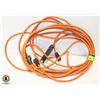 2 ORANGE EXTENSION CORDS