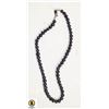 Image 1 : ESTATE AUTHENTIC BLACK PEARL NECKLACE IN BOX