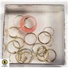 Image 1 : ESTATE 20 FINGER & TOE RINGS ALL TOGETHER IN BOX