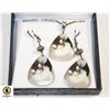 ESTATE CAT GUITAR PICK EARRINGS & NECKLACE IN BOX