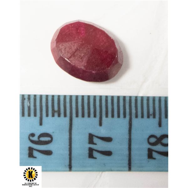 7.0CT RED RUBY GEMSTONE