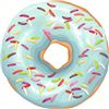 180CM GREEN DONUTS PRINT FUNNY FOOD BLANKET