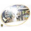 Image 1 : GOLD FRAME OVAL MIRROR 25"H X 17" W