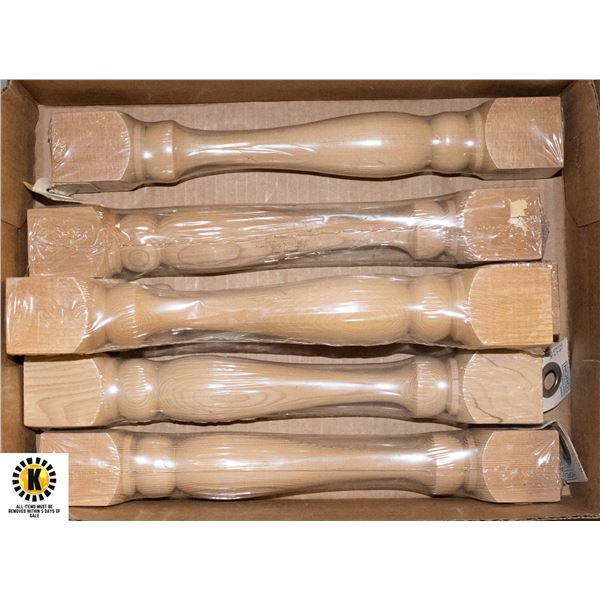 WOOD SPINDLES- 12" X6