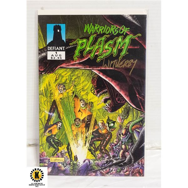 DEFIANT PLASMA #1 SIGNED COMIC WITH COA