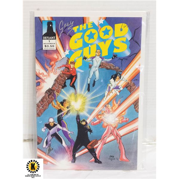 DEFIANT GOOD GUYS #1 SIGNED COMIC WITH COA