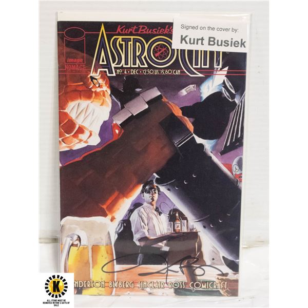 IMAGE ASTRO CITY #4 SIGNED KURT BUSIEK COMIC