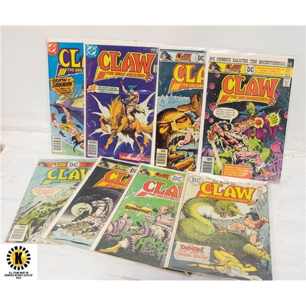 DC CLAW THE UNCONQUERED #2-11 COMIC LOT
