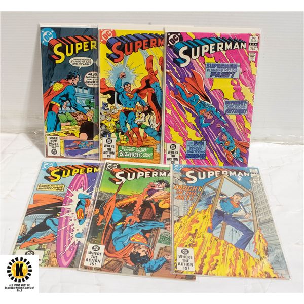 DC SUPERMAN #363-383 COMIC LOT