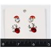 Image 1 : 2 PAIRS OF CHRISTMAS DEER AND CHRISTMAS HAT STUD E