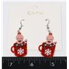 NEW GINGERBREAD HOT CHOCOLATE DROP EARRINGS