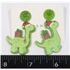 Image 1 : NEW CHRISTMASBRONTOSAURUS DROP EARRINGS