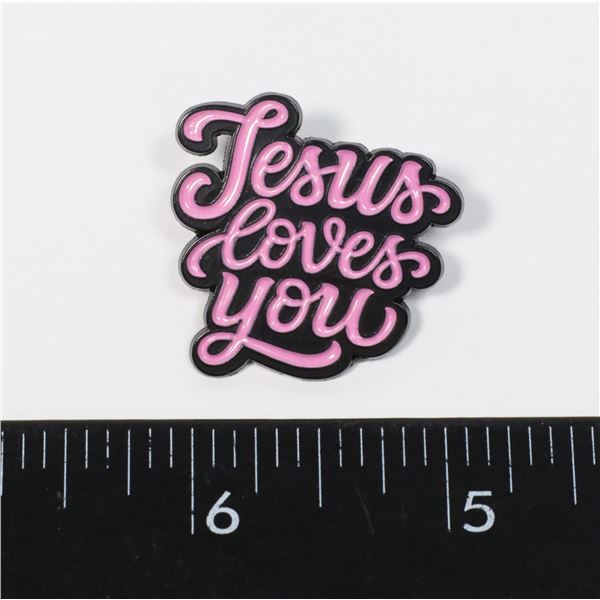 NEW JESUS LOVES YOU LAPEL PIN