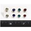 Image 1 : 4 NEW PAIRS OF RHINESTONE STUD EARRINGS SILICONE